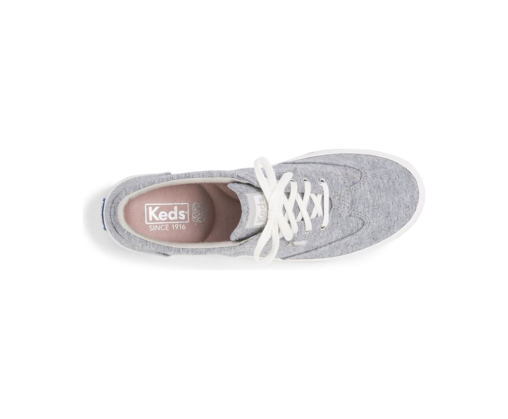 Tenis Keds Mujer Grises - Courty Jersey - 9604-HBNTX